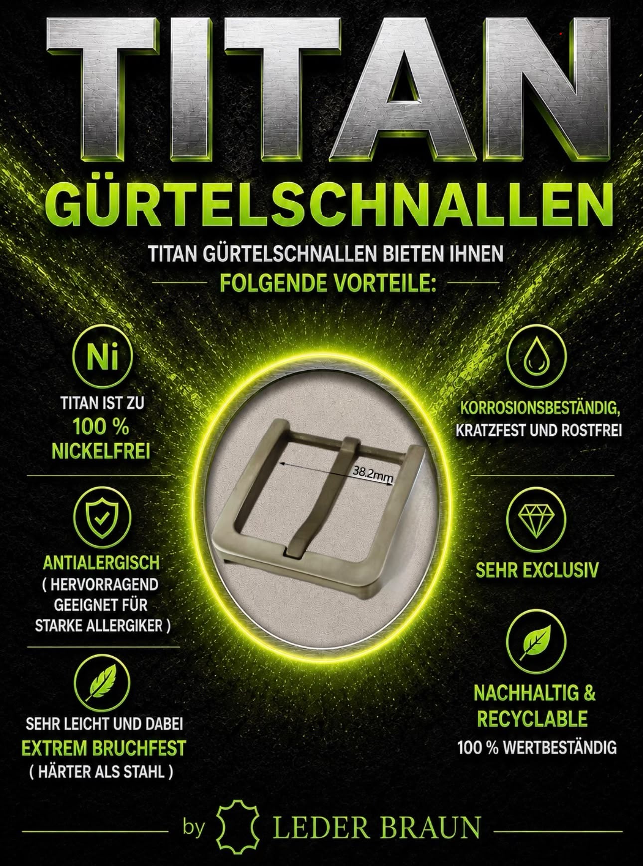 Titan Gürtelschnallen